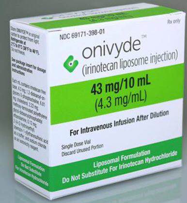 Onivyde injection 43mg/10mL(伊立替康脂質體注射劑)